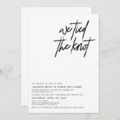 Wir tippten die Einladung zur Hochzeitsempfehlung (Vorne/Hinten)