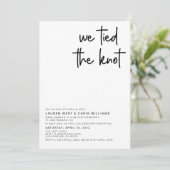 Wir tippten die Einladung zur Hochzeitsempfehlung (Stehend Vorderseite)