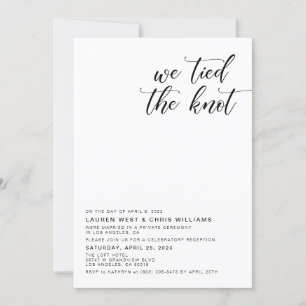 Wir tippten die Einladung zur Hochzeitsempfehlung