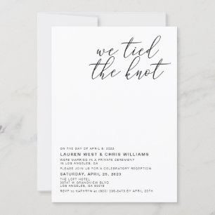 Wir tippten die Einladung zur Hochzeitsempfehlung