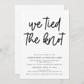 Wir tippten die Einladung zur Hochzeitsempfehlung (Vorne/Hinten)