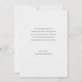 Wir tippten die Hochzeit des Knot-Modernen Fotos Ankündigung (Rückseite)