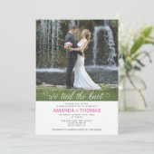 Wir tippten die Hochzeitsempfehlung des Knotens Einladung (Stehend Vorderseite)