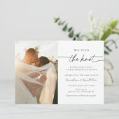 Wir tippten die Hochzeitsempfehlung mit dem Knoten Einladung (Stehend Vorderseite)