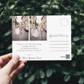 Wir tippten die Knot Elopement-Postkarte Postkarte