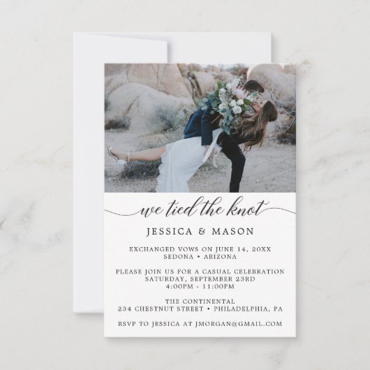 Wir tippten die vom Knoten ausgelöste Ankündigung (Vorderseite)