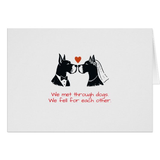 Wir trafen uns durch Hunde – Great Dane Save the D (Vorderseite (Horizontal))