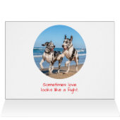 Wir trafen uns durch Hunde – Great Dane Save the D (Innenansicht Horizontal (Oben))
