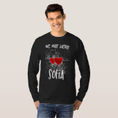 Wir trafen uns hier Sofia Hearted Map T-Shirt (Vorne ganz)