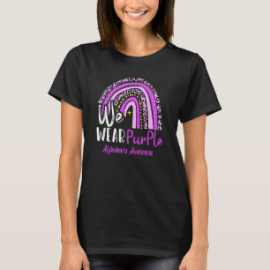 Wir tragen Alzheimer's Awareness Rainbow Supportin T-Shirt