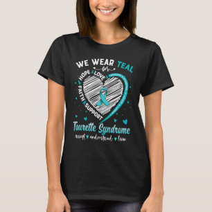 Wir tragen Aquamarin für das Tourette Syndrome Awa T-Shirt
