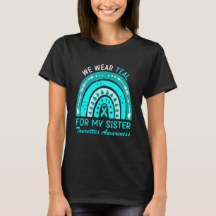 Wir tragen Aquamarin für meine Schwester Tourette T-Shirt