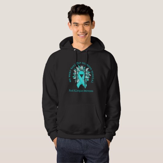Wir tragen Aquamarine Lebensmittelallergien Sensib Hoodie (Vorne ganz)