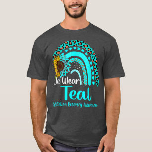 Wir tragen Aquamarine Sucht Erholung Bewusstsein R T-Shirt