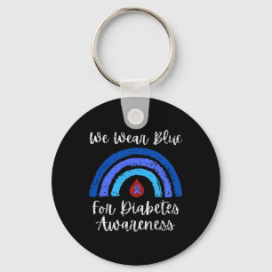 Wir tragen Blau für Typ 1 Diabetes Awareness Monta Schlüsselanhänger