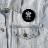 Wir tragen Blauer Elefant Diabetes Awareness Funny Button (Beispiel)