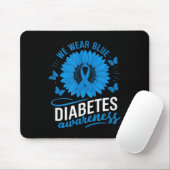 Wir tragen Blauer im Monat der Diabetes-Sensibilis Mousepad (Mit Mouse)