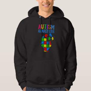 Wir tragen blaues Autismus Bewusstsein Kinder Schw Hoodie