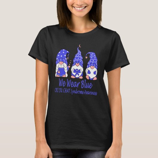 Wir tragen Blue for Cri Du Chat Syndrome Awareness T-Shirt (Vorderseite)