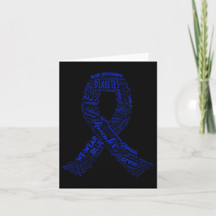 Wir tragen Blue November Diabetes Awareness Suppor Karte
