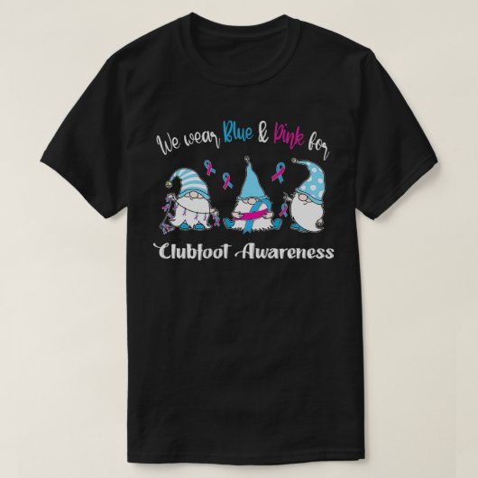 Wir tragen Blue & Pink für Clubfoot Awareness T-Shirt (Design vorne)