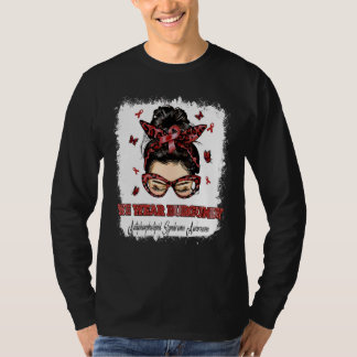 Wir tragen Burgunder-Unordentlicher-Dutt-Krieger-A T-Shirt
