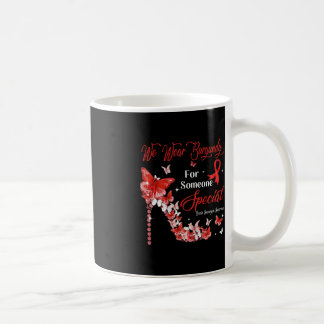 Wir tragen Burgundy Butterflies Brain Aneurysm Awa Kaffeetasse