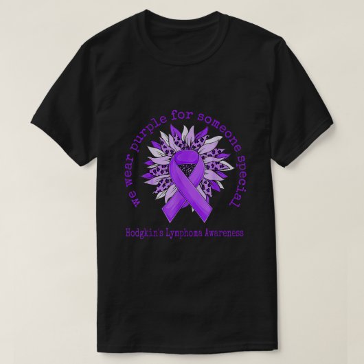 Wir tragen das Lila Hodgkin-Lymphom-Bewusstsein Su T-Shirt (Design vorne)