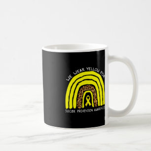 Wir tragen einen gelben Regenbogen für die Suizidp Kaffeetasse
