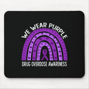 Wir tragen einen Lila Regenbogen wegen Arzneimitte Mousepad