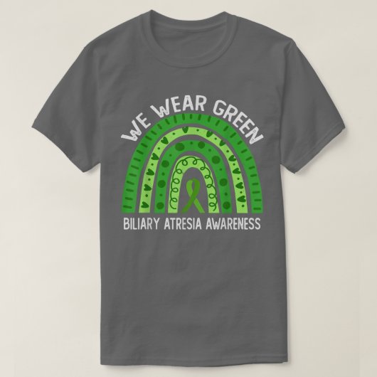 Wir tragen Grün für das Biliary Atresia Bewusstsei T-Shirt (Design vorne)