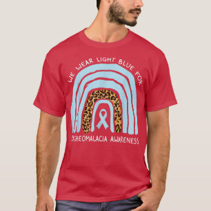 Wir tragen leichten blauen Regenbogen für Tracheom T-Shirt