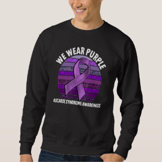 Wir tragen lila für das Aicardi-Syndrom Bewusstsei Sweatshirt
