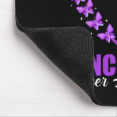 Wir tragen Lila für das Bauchspeicheldrüsenkrebs-B Mousepad (Ecke)