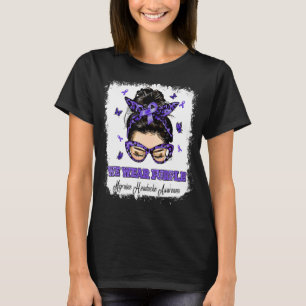 Wir tragen Lila geile Bun Warrior Migräne Kopfschm T-Shirt
