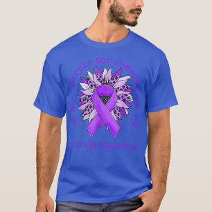 Wir tragen lila Hodgkin-Lymphom-Bewusstseinssonnen T-Shirt