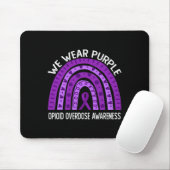 Wir tragen Lila Regenbogen bei Opioid-Überdosierun Mousepad (Mit Mouse)