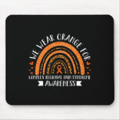 Wir tragen Orange für CRPS Sensibilisierung Regenb Mousepad (Vorne)