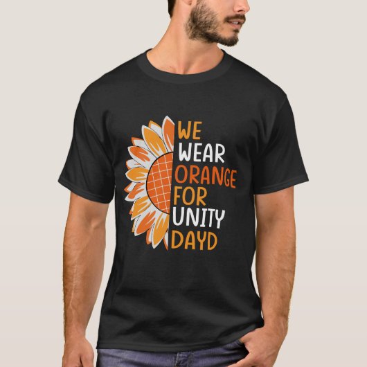 Wir tragen Orange für den Unity-DayD T-Shirt (Vorderseite)