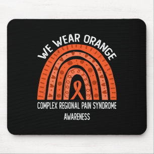 Wir tragen Orange für komplexes regionales Schmerz Mousepad