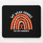 Wir tragen Orange für RSD CRPS-Bewusstsein Mousepad (Vorne)