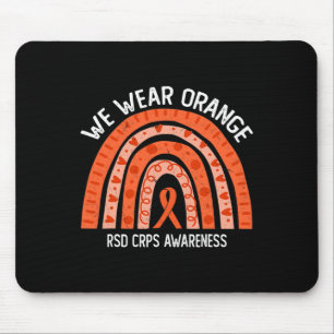 Wir tragen Orange für RSD CRPS-Bewusstsein Mousepad