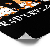 Wir tragen Orange für RSD CRPS-Bewusstsein Poster (Ecke)