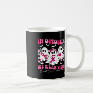 Wir tragen rosa Brustkrebs-Bewusstsein Ghost Hallo Kaffeetasse