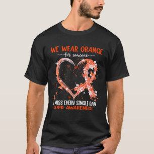 Wir tragen Rosa für COPD-Bewusstsein Herzband T-Shirt