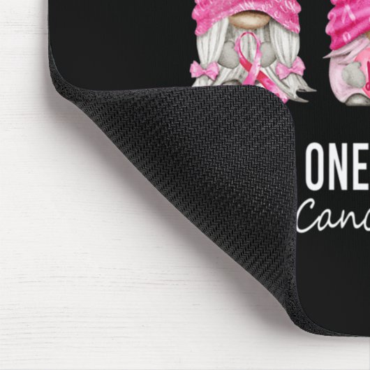 Wir tragen rosa Gnome Brustkrebs-Bewusstsein Mousepad (Ecke)