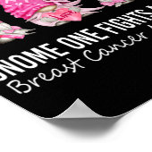 Wir tragen rosa Gnome Brustkrebs-Bewusstsein Poster (Ecke)