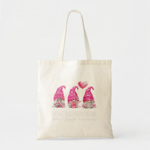 Wir tragen rosa Gnome Brustkrebs-Bewusstsein Tragetasche