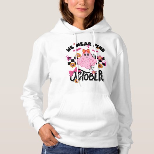 Wir tragen Rosa im Oktober Hoodie (Vorderseite)