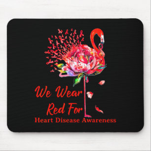 Wir tragen Rot für das Bewusstsein für Herzkrankhe Mousepad